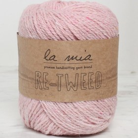 Resim La Mia Re-Tweed Açık Pembe Melanj El Örgü İpi - L101 - 34414 