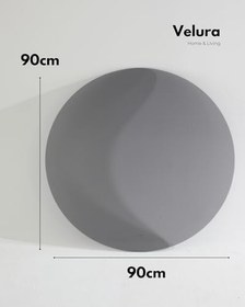 Resim Modern Orta Sehpa & Küre Sehpa & Top Sehpa & Cam & Yuvarlak Füme 
