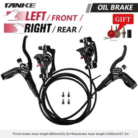 Resim TANKE MTB Bisiklet Hidrolik Disk Fren Yağı Basınç Kumpası Kelepçe Fren 160mm Ön Arka Kolu A B-Dirsek CNC Bisiklet Aksesuarları yükseltme 