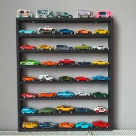 Resim RN HANDMADE Kopya - Duvar Rafı, Araba Rafı, Hot Wheels, Hot Wheels Araba Rafı, Oyuncak Araba Rafı uzun dikdörtgen 