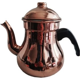 Resim Osmanlı Bakır Kahveci Demliği, Çay Kazanı İçin Bakır Demlik 