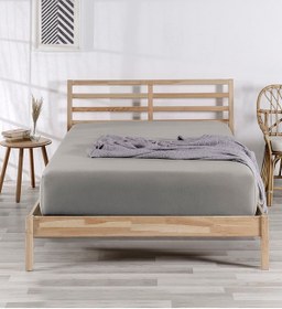 Resim %100 Pamuklu Tek/çift Kişilik Lastikli Çarşaf Fitted Jersey Penye Çarşaf Vizon 