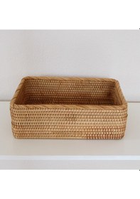 Resim Nur Rattan 33x23x10 Cm Saklama Kutusu & Dekoratif Sepet Naturel 