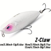 Resim LEYDUN Z-Claw Yüzen Kalem Balıkçılık Yemi, 8.6cm/3.38in, 10cm/3.93in, 12cm/4.72in, Gerçekçi Göz Tasarımı ile Üst Su Sert Yem, Bass ve Wobblers için İdeal, Balıkçılık Yemi | Gerçekçi Göz Tasarımı | Dayanıklı Balıkçılık Yemi 