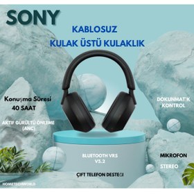 Resim Sony Wh-1000xm4s Gürültü Engelleme Özellikli Kablosuz Bluetooth Kulaklık (SİYAH) 
