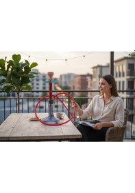 Resim Techno Spider-man Özel Tasarım Modern Tahliye Sistemli 4 Bilyeli Çelik Gövdeli Premium Nargile Seti 