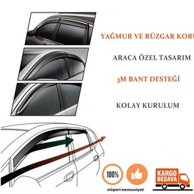 Resim Space Cam Rüzgarlığı 1.2mm Honda Civic 2012 4'lü Set \u002F CARU360 