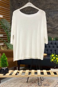 Resim sahnemoda Kayık Yaka Uzun Kol Bluz 