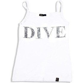 Resim Dive Spaghetti Straps Tank Top White (523827627) 
