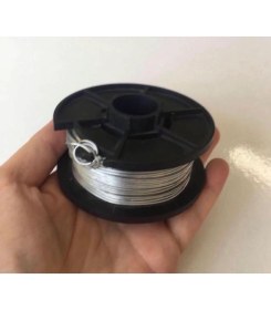Resim Bir Bobin Tel .. 1 mm kalınlığında 50 metre çelik tel 