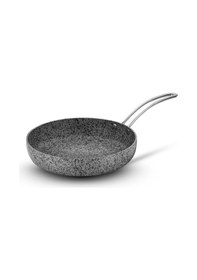 Resim Stone-age 28 Cm Çizilmez Yanmaz Yapışmaz İndüksiyonlu Tava Gri 