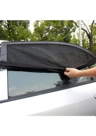 Resim Araba Yan Cam Perdesi Sineklik Araç Oto Güneşlik Örtü Perde Kılıf 