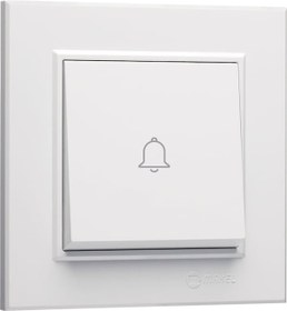 Resim Makel Karea Zil Butonu+çerçeve Modül Beyaz 