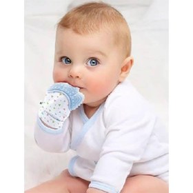 Resim BabyJem Diş Kaşıyıcı Eldiven - Mavi - Mavi / Standart 