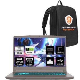 Resim MSI Thin 15 i5 12450H 20GB 4TB SSD RTX4050/6GB 15.6" FHD 144HZ 