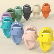 Resim Trendy Cute Shark Tasarımı Terlik Kızlar İçin, Rahat Açık Hava Yürüyüş Terlikleri, Hafif Konforlu Kaymaz Terlikler Tüm Mevsimler İçin 