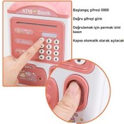 Resim Parmak İzi Ve Şifreli Elektronik Atm Kumbara 