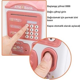 Resim Parmak İzi Ve Şifreli Elektronik Atm Kumbara 