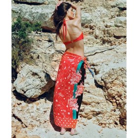 Resim İpekyol Floral baskılı pareo IS1260073007034 