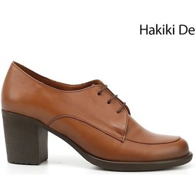 Resim Gönderi R Kadın Taba Antik Bağcıklı Orta Kalın Topuklu Hakiki Deri Oxford Ayakkabı Gdza13424071 Taba 