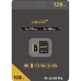 Resim Exascend 128GB 175MB/S A2 V30 Micro SD Hafıza Kartı 