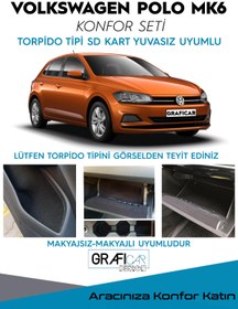 Resim GRAFİCAR Volkswagen Polo Mk6 Konfor Seti-izolasyon Amaçlı Kumaş Kaplama / Torpidoda Sd Kart Yuvasız Tip 