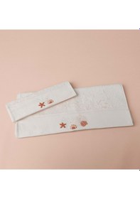 Resim Linens Cowry Bambu El Havlusu 30x45 Cm Somon Somon 