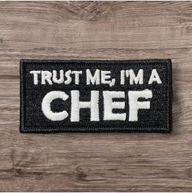 Resim Ex Patch Trust Me I'm A Chef Peçi Arması Patch 8 X 5 Cm 