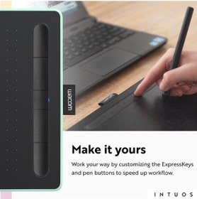Resim Wacom Intuos Küçük Bluetooth Grafik Çizim Tableti - Fıstık 