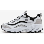 Resim Skechers Arch Fit D'Lites Kadın Sneakers - Beyaz 149805 WBK Beyaz 