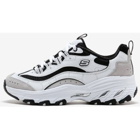 Resim Skechers Arch Fit D'Lites Kadın Sneakers - Beyaz 149805 WBK Beyaz 