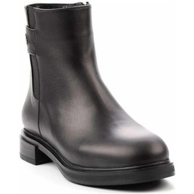 Resim Siyah Leather Kadın Bot & Bootie K02379013243 Siyah 