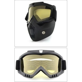 Resim Jet Kask Maskesi Aynalı Gold 