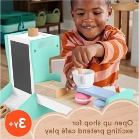 Resim 20 Parçalı Ahşap Kahve Dükkanı Oyun Seti 