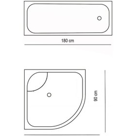 Resim Zethome Jackline Banyo Duş Perdesi 12005 Tek Kanat 1X180X200 Çok Renkli 