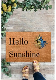 Resim Güneş Ve Ay, İç Ve Dış Kapı Önü Paspası, Desenli Paspas 