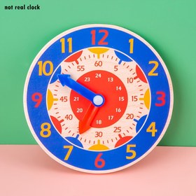 Resim Gerçek Değil Saat, Ahşap Eğitici Saat Oyuncak, Öğrenci Zaman Ölçer Modeli, Dijital Saat Oyuncağı, Çocukların Öğrenme Zamanı Oyuncuğu 