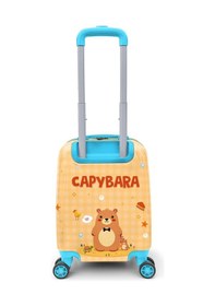 Resim Coral High Kids Kapibara Desenli Çocuk Valizi 16797 Sarı 