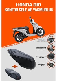 Resim Honda Dio Konfor Sele Ve Yağmurluk Kılıf 