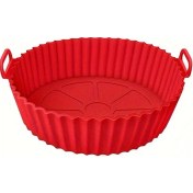 Resim Dashanshop 1 Adet Kırmızı Silikon Kızartma Tavası Yapışmaz Pişirme Paslanmaz Mutfak Ekipmanları 