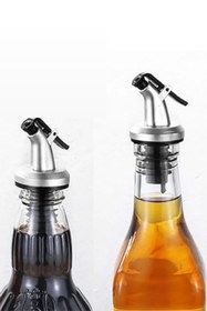 Resim Snippy 2'li Yağdanlık Tıpası Şişe Ucu Servis Aparatı Damlatmaz Gümüş Şişe Başlığı 