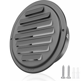 Resim Explosion1 4inch 304 Paslanmaz Çelik Hava Delikleri, Panjurlu Izgara Kapağı Havalandırma Kaputu Düz Kanallı Havalandırma Hava Havalandırma Duvar Hava Çıkışı (Yurt Dışından) 