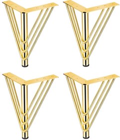 Resim Genel Markalar Flamingo Model Gold Koltuk Kanepe Tv Ünitesi Ayağı 15 Cm (4 Adet) - Mobilya Bağlantı Elemanları - Te 
