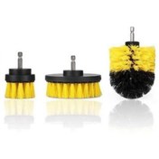 Resim sinerjim 3lü Matkap Ucu Banyo Küvet Duşakabin Araba Tekerliği Koltuk Yıkama Temizleme Fırçası Seti 