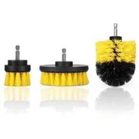 Resim sinerjim 3lü Matkap Ucu Banyo Küvet Duşakabin Araba Tekerliği Koltuk Yıkama Temizleme Fırçası Seti 