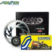 Resim Zincir Dişli Seti Kawasakı Zzr Zx-14r 1400cc Zincir: Sunstar 530rdg Çelik-118 Ön-arka Dişli: Jt 17t-42t 2011-2020 