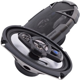Resim Pilippo PO-6998 500 Watt 6x9 cm 3 Yollu Oval Oto Hoparlör 