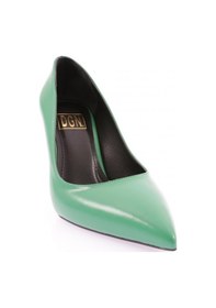 Resim Dgn K6000 Kadin Sivri Burun Aksesuarli Parmak Dekolteli Topuklu Ayakkabi K6000-1748-R12454 Yeşil 