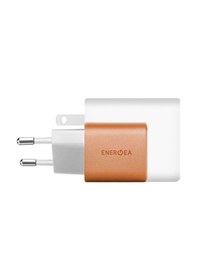 Resim Energea Ampcharge Gan35 1 Adet 35w Type C 1 Adet 30w Usb Çıkışlı Pd Pps Qc Duvar Tipi Hızlı Şarj Aleti - Turuncu 