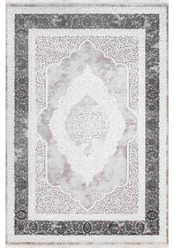 Resim Vivaldi Nüans 1046 Gri Göbekli Akrilik Salon Yolluk Halısı 